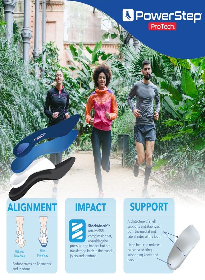 باور ستيب نعال تقويمية PowerStep ProTech Control 3/4 - نعال طبية لعلاج فرط الكب، والتهاب اللفافة الأخمصية، وآلام قوس القدم - توسيد متوسط - كعب من إسفنج فاخر - صنع في الولايات المتحدة الأمريكية (مقاس رجالي 7-8.5، نسائي 9-10.5) - Image 5